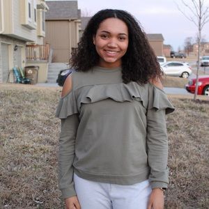 Cold shoulder long sleeve